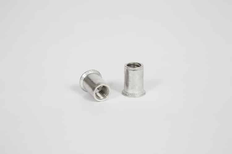 Aluminum countersunk threaded inserts