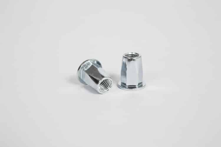 Galvanized steel hexagon head threaded inserts