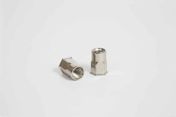 Stainless steel hexagonal reduced head threaded inserts
