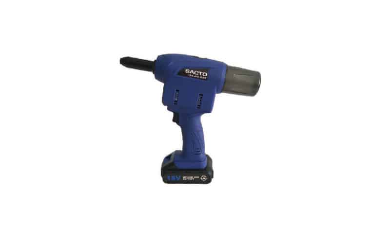 Rivettatrice a batteria per rivetti a strappo e inserti